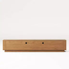 Meuble TV moderne Mid-Century de 86,61 po pour téléviseurs jusqu'à 85 po, console TV avec grand espace de rangement, centre de divertissement pour salon