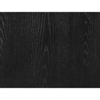 Table de chevet en cuir végétalien noir