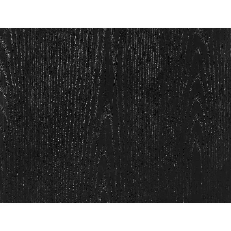 Table de chevet en cuir végétalien noir