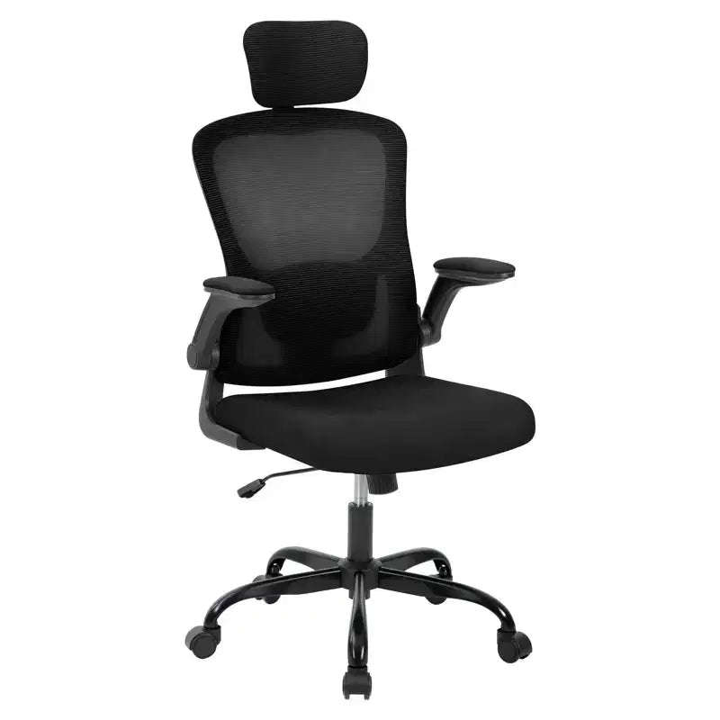 Ergonomic Office Chair with High Back Mesh Design, Adjustable Headrest & Lumbar Support, -Up Arms