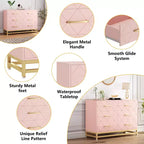 Commode en bois à 6 tiroirs pour placard, couloir, salon, chambre d'enfant