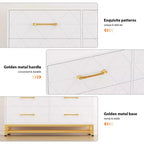 Commode en bois à 6 tiroirs pour placard, couloir, salon, chambre d'enfant