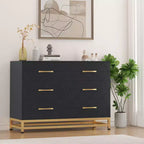 Commode en bois à 6 tiroirs pour placard, couloir, salon, chambre d'enfant