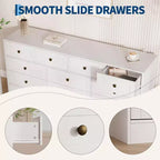Commode moderne à 12 tiroirs, commodes en bois pour chambre à coucher, commode en bois pour vêtements, meuble de rangement pour salon, commode support TV