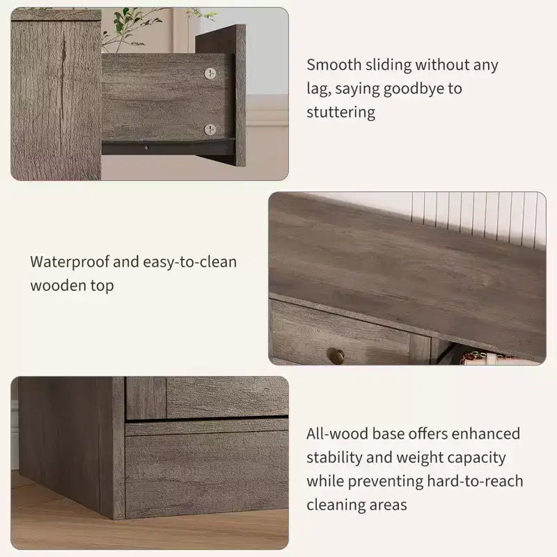 Commode moderne à 12 tiroirs, commodes en bois pour chambre à coucher, commode en bois pour vêtements, meuble de rangement pour salon, commode support TV