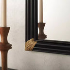 Miroir mural naturel/noir 24 x 36
