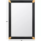 Miroir mural naturel/noir 24 x 36