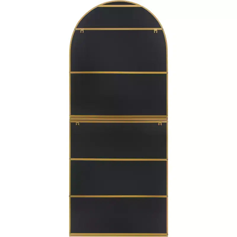 Miroir pleine longueur en fer doré 30 x 72