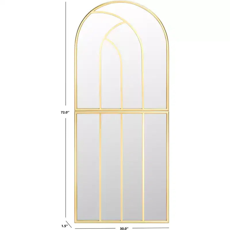 Miroir pleine longueur en fer doré 30 x 72