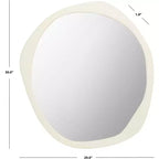 Miroir mural ivoire 29 x 30