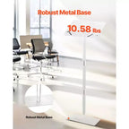Pupitre, lutrin en acrylique de 109 cm, support portable pour ordinateur portable avec large surface de lecture, serre-livres, angle réglable, transparent