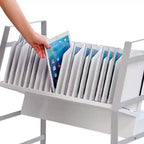 Chariot de recharge ouvert pour 16 appareils maximum - Blanc