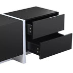 Meuble TV moderne pour téléviseurs jusqu'à 80'' avec surface UV haute brillance